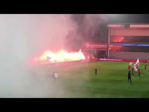 Royal Antwerp FC - Standard de Liège: Pyroshow of Antwerp fans