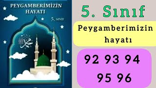 5. Sınıf Peygamberimizin Hayatı Ders Kitabı Sayfa 92 93 94 95 96 Cevapları 5 Sınıf 2026.