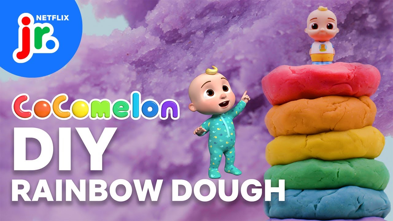 Learn Colors with CocoMelon: DIY Rainbow Dough for Kids 🌈 Netflix Jr ...