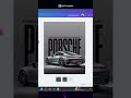 I made a Porsche Car Flier in Canva #tutorial #canvatips #canva