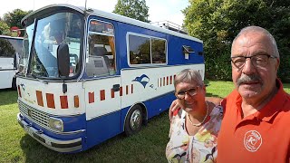 WOHNMOBIL aus GEFÄNGNISTRANSPORTER gebaut  SETRA Konny und Dieter leben im Knastbus Oldtimer