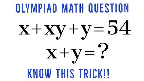 Olympiad Math Question | Solving Tricky Olympiad Math Question