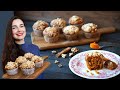 Muffins de calabaza y nuez |SIN BATIDORA | Deliciosos y súper fáciles