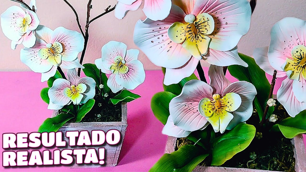 APRENDA A FAZER ORQUÍDEAS EM BISCUIT COM RESULTADO E CRIE INCRÍVEIS ARRANJOS!
