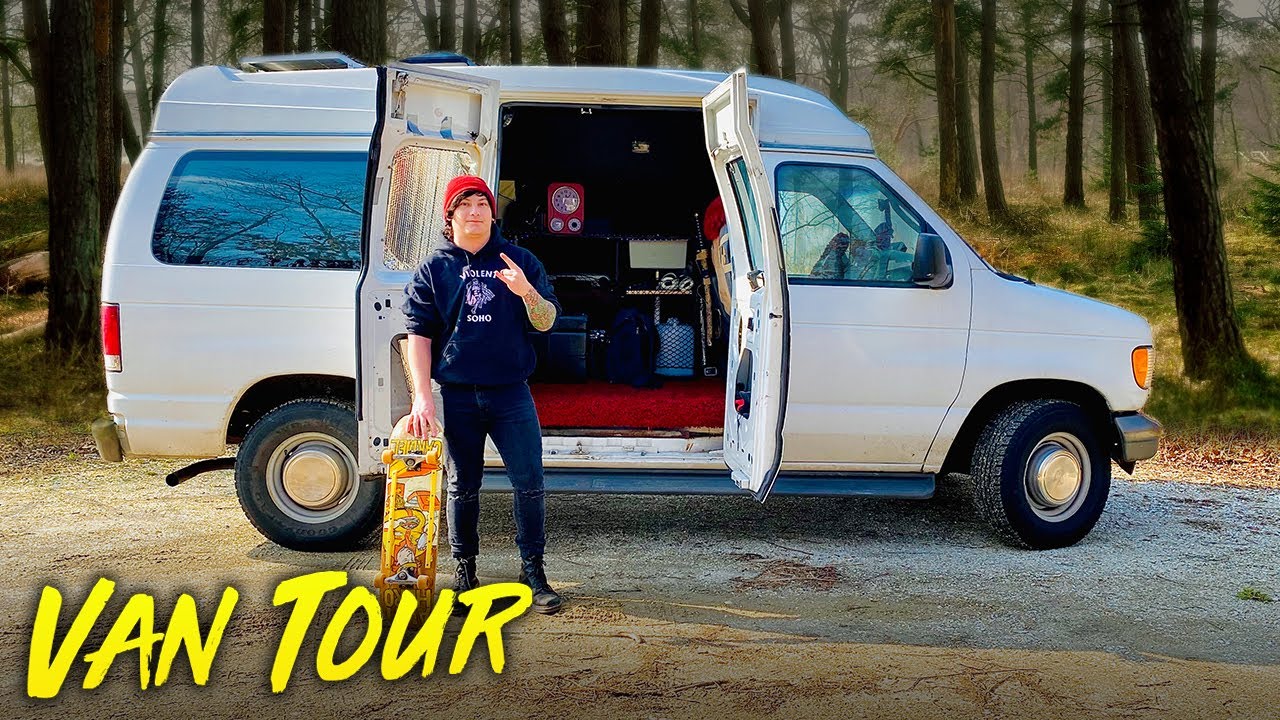 PUNK ROCKER Builds Camper Van Conversion During Pandemic - YouTube