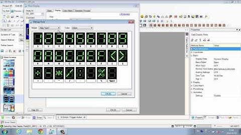 Font Choices for Data Display with GP-Pro EX