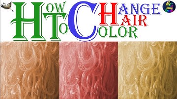 Gimp: How to change hair color in photos in two minutes