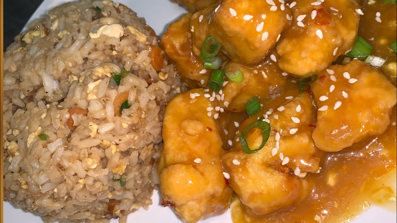 Homemade Orange Chicken Chicken Fried Rice Youtube