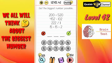 Brain test 🧠 - Level 42 - get the biggest number possible
