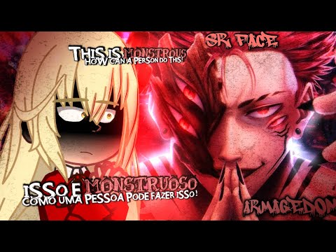 The Extra's Academy Survival Guide React โช Sukuna | ARMAGEDOM | Ed As Sukuna / Au | BR / ENG |