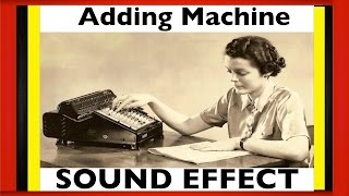 Adding Machine Sound Effect | SFX | HD