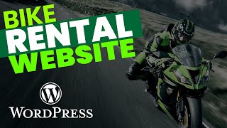Full How to Make a Bike | Motorbike | e-Bike | Bicycle Rental Website with Wordpress 2021 News