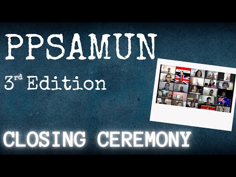 PPSAMUN 3rd Edition- Closing Ceremony