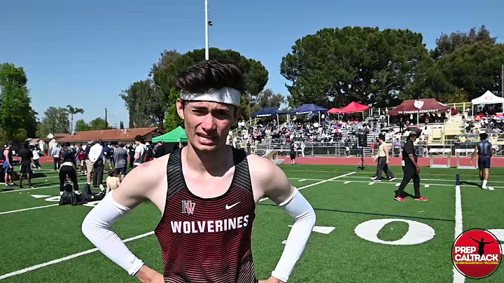 Brayden Borquez after 400m at Mission League Finals