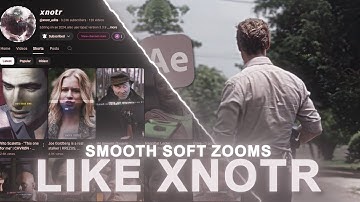 smooth soft zooms LIKE XNOTR - after effects tutorial
