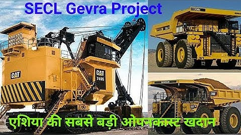 SECL Gevra Opencast Mines Working  Shovel ( 42 Cubic Meter ) and Dumper ( 240 ton) Combination......