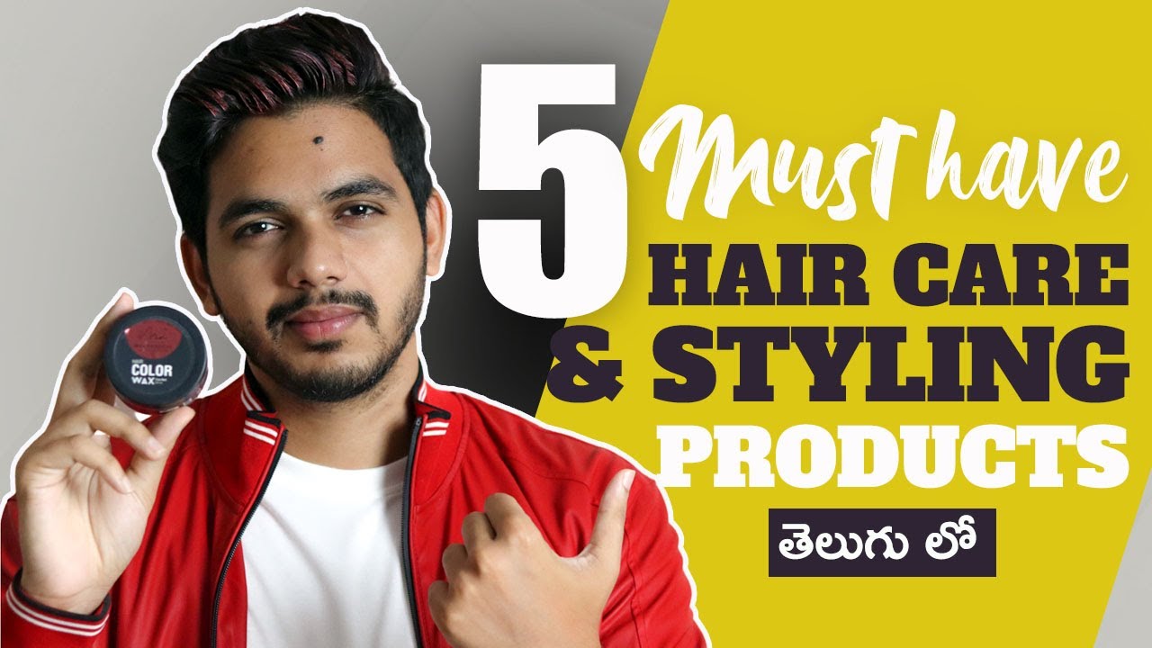 5 MUST HAVE HAIR CARE & STYLING Products for Men Hair Color Wax