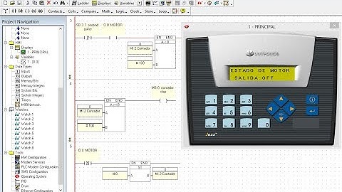 😅 TEMPORIZADOR y CONTADOR en el PLC JAZZ de Unitronics [Lección 5]