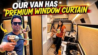 Van Build Ep. 39: Premium Window Curtains Installed in Our Van | Honeycomb Mosquito Mesh