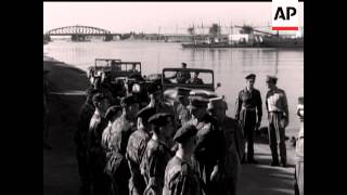 GENERAL KEIGHTLY ON INSEPCTION TOUR - NO SOUND