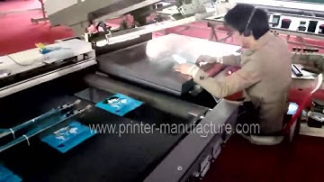Automatic Flat Screen Printing Machine with Unloading and UV Curing System