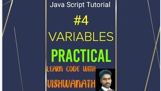 #javascriptTutorial #variablesInJavascript  javascript tutorial #4 VARIABLES