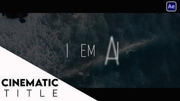 Cinematic Title Animation Malayalam | After Effects