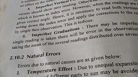 NATURAL ERROR IN THEODOLITE