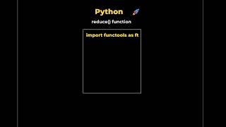 26. reduce() function in Python  #coding #datascience
