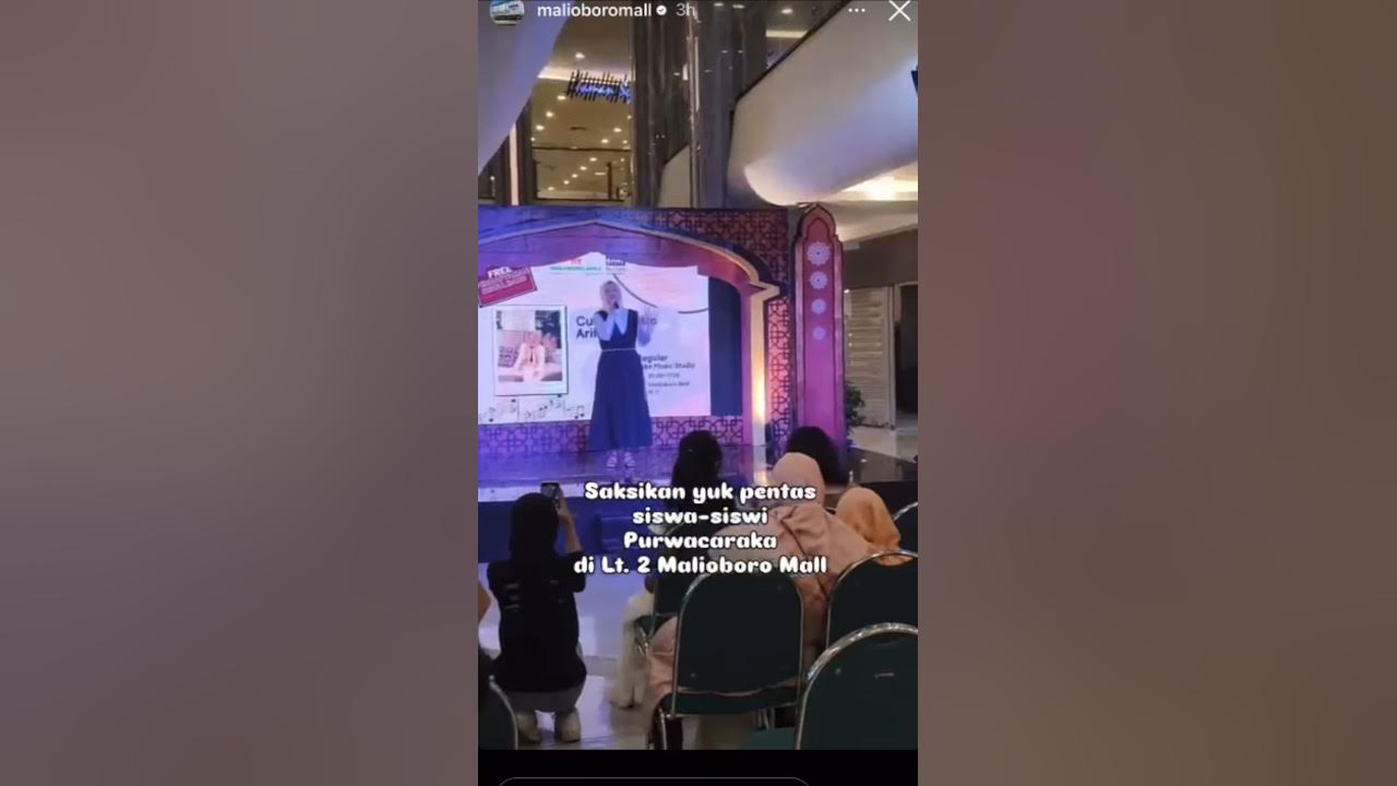 β¨ Cut Mutia Perform Ramadan di Malioboro Mall π β¨ Cut Mutia Perform Ramadan di Malioboro Mall π