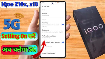 iqoo z10x 5g network settings, iqoo z10x me 5g network kaise laye