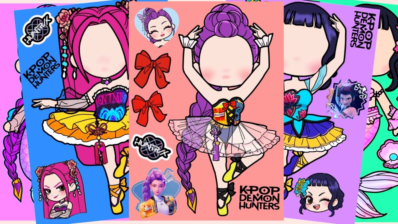 KPop Demon Hunters Huntrix ballerina diysticker 케이팝데몬헌터 헌트릭스 발레리나스티커  #sticker #kpopdemonhunterskpop