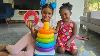 Brincadeira das Anilhas - Quem Vencerá ? SOPHYA ou Sua Irmãzinha ?