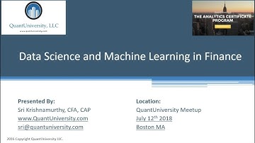 Data Science and Machine Learning: A primer for Investment professionals