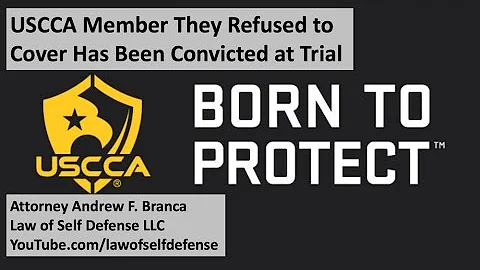 USCCA Member They Refused to Cover Has Been Convic...