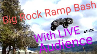 Arrma Big Rock 4s XW Ramp Bash with LIVE(stock) Audience