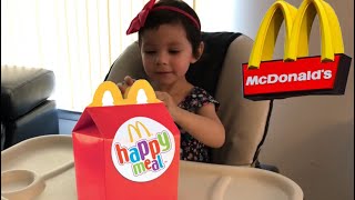 Toddlers Reaction To Her First Mcdonalds Happy Meal Special Day