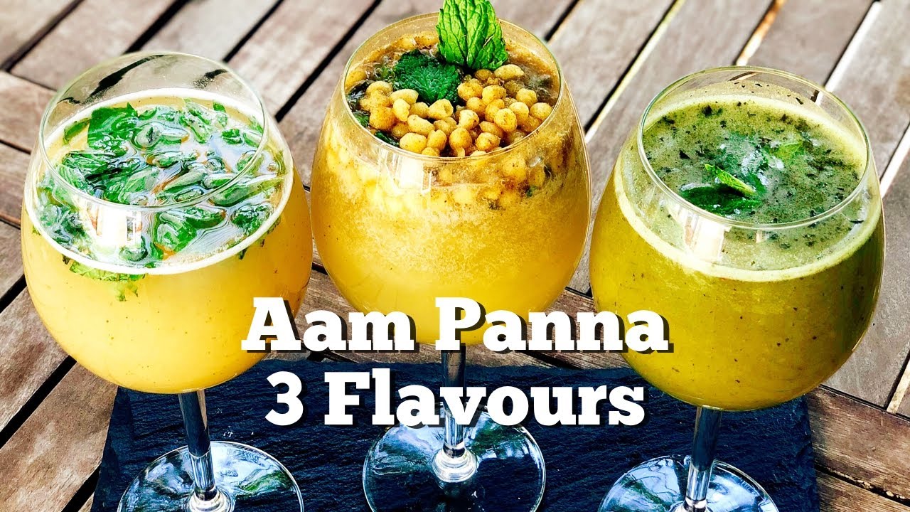 3 Flavours - Aam ka Panna | कैरी का पना |Green Mango Panha |Refreshing Summer Drink| Flavourful Food