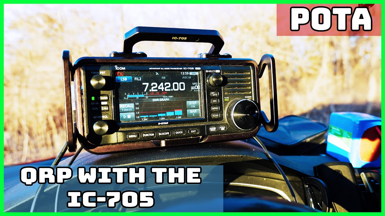 Активация POTA в холодную погоду | QRP 10 Вт с IC-705 из государственного парка Рок Кат (US-1019)