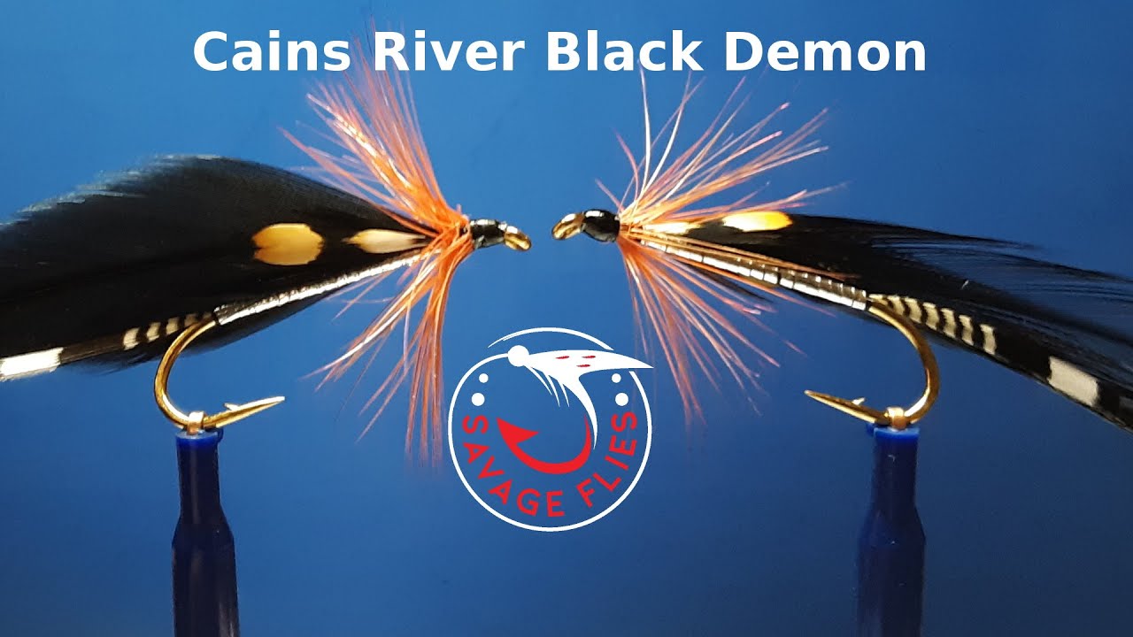 Fly Tying - The Cains River Black Demon streamer with Matt O'Neal 