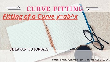 Fitting of a Curve of the form y=ab^x