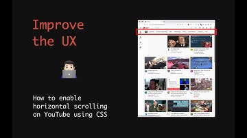 Enable Horizontal Scrolling on YouTube using DevTools