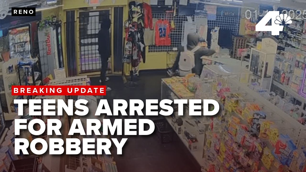 2 teens arrested for robbing, shooting clerk at Reno liquor store - YouTube