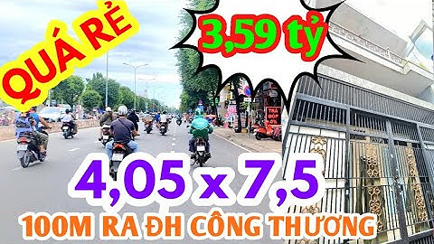 Bán nhà đường Nguyễn Sáng Lê Trọng Tấn Tân Phú 3 tầng, 2 căn ra mặt tiền, 100m ra ĐH Công Thương