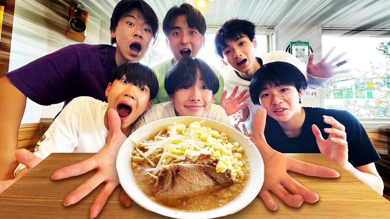 【初体験】明日学校だけどニンニクマシマシの二郎系食べてみたい！