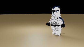 Walking Cycle | Lego Blender Animation (Test)