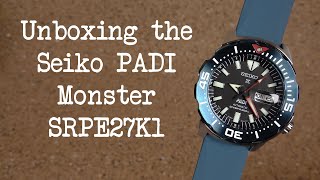 Seiko SRPE27K1 PADI Monster Unboxing - YouTube
