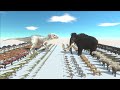 Indominus Rex vs Mammoth Dinosaur | Giant Creature Challenge – ARBS