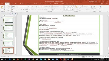 03 Data Modeling Demo Videos for Data Modeling Training  -  Simple Select Statement and Alter