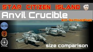 Star Citizen Island - Anvil Crucible size comparison